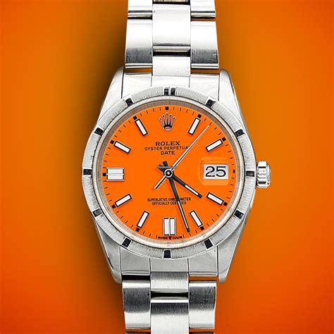 rolex orange face|Rolex oyster perpetual 41mm.